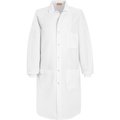 Vf Imagewear Red Kap® Unisex Specialized Cuffed Lab Coat W/Outside Pocket, White, Poly/Combed Cotton, 5XL KP70WHRG5XL